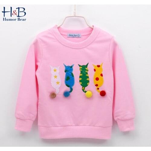 Humor Bear Kids Sweater Autumn Long-sleeve Hoodie T-shirt Boy Girl Children Clothes Cartoon Child Coat Outwear Clothing 2-6Y