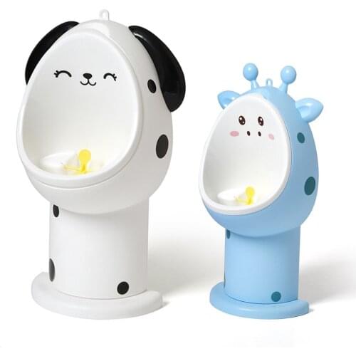 Baby Boy Potty Toilet Training Cartoon Children Wall-Mounted Hook Potty Stand Vertical Urinal Penico Pee Infant Bathroom Urinal