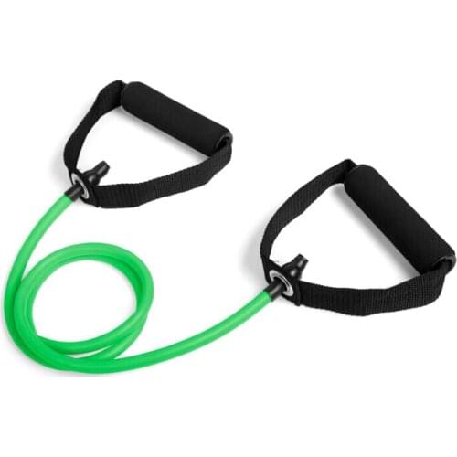 Ready to ship I shape gym pull rope stretch fitness resistance band green color 15LBS chest expander
