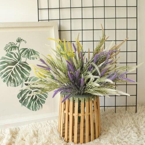 Artificial Decor Green Grass Setaria Plastic Plant Viridis Flowers Wedding Bouquet Fake Plants For Decoration Garden Home