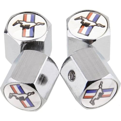 Anti-Theft Car Wheel Tire Valve Caps For Mustang Shelby GT 500 350 2015 2016 2017 2018 2005 Ranger Fusion Focus Accessories