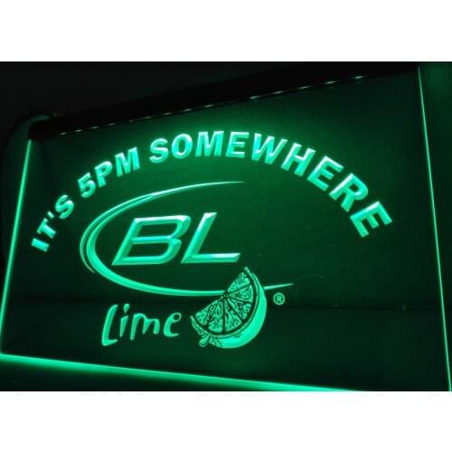 LA679- Its 5 pm Somewhere Bud Lite Lime LED Neon Light Sign home decor crafts