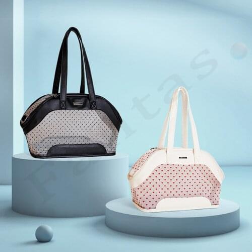 Summer Breathable Mesh Pet Handbag Dog Bag Portable Fabric Outdoor Travel Cat Carrier Bags Puppy Kitten Single Shoulder Bags