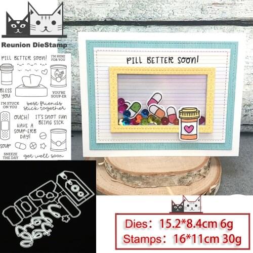 Reunion Medical Supplies Metal Cutting Dies and Stamps Stencil for DIY Scrapbooking Photo Album Embossing Decorative Craft Die