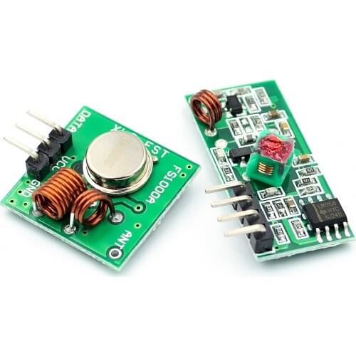 RF wireless receiver module & transmitter module board super regeneration 433MHZ DC5V (ASK /OOK) 1pair =2pcs