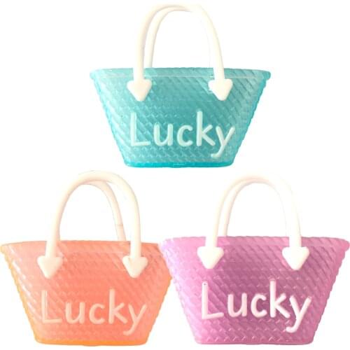 NK 1 Pcs Randomly Doll Bags Cute Accessories Fashion Morden Plastic Bags For Barbie Doll Birthday Xmas Gift Baby Toys 8X