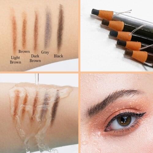 Newest Knife-Peeling Eyebrow Pencil Shadows Cosmetics for Makeup Tint Waterproof Sweat-proof and Hold makeup Natural Beauty Tool