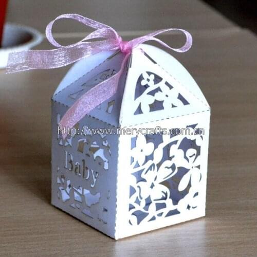 Personalized laser cut pink floral wedding favors and gifts box for wedding decoration in china