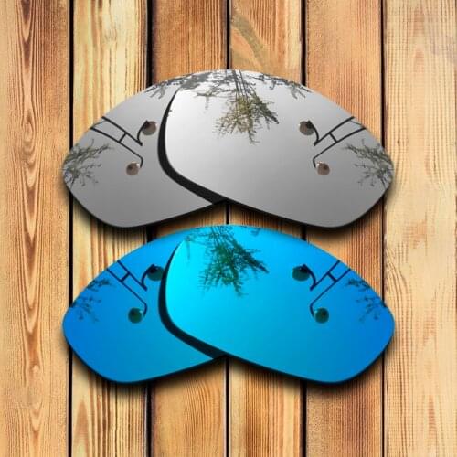 100% Precisely Cut Polarized Replacement Lenses for Straight Jacket 2007 Sunglasses Chrome & Blue Combine Options