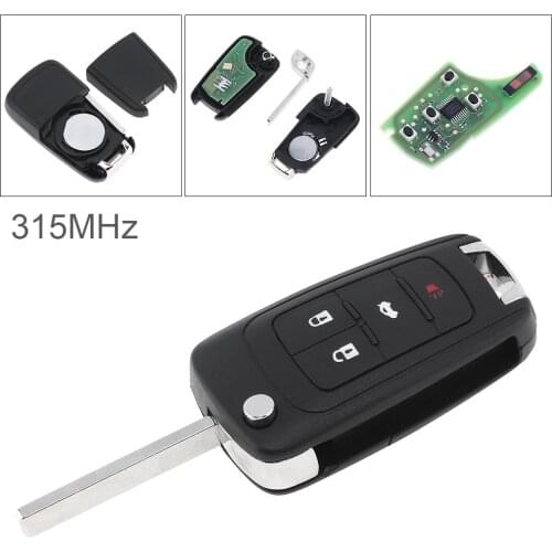 4 Buttons Keyless Entry Remote Key Fob OHT01060512 HU100 Blade for Chevrolet Camaro Impala Cruze Equinox Malibu 2010-2017