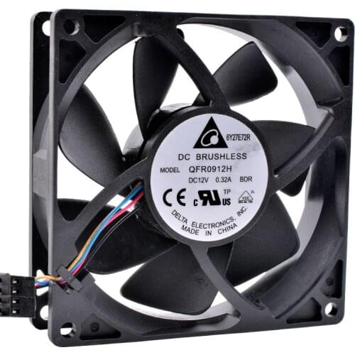 QFR0912H 9cm 92mm fan 9225 DC12V 0.32A FX8350 4-wire pwm CPU cooler cooling fan