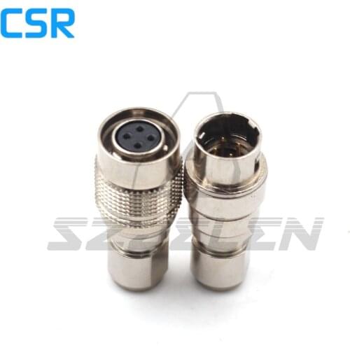 Hirose Connector 4pin , HR10A-7P-4s/HR10A-7R-4p, 4pin cable plug and socket, 4-pin male and female docking connector