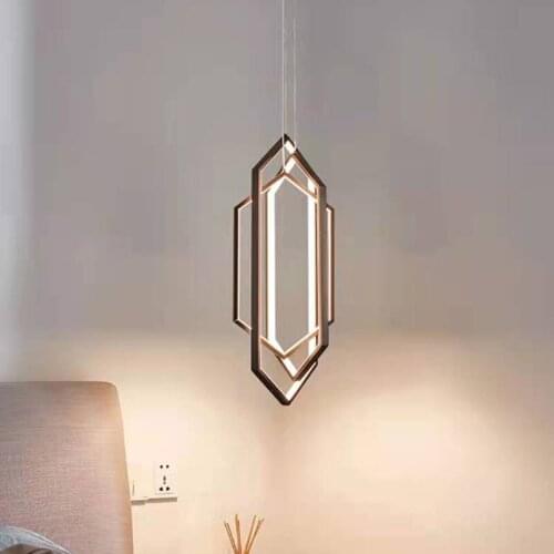 Hexagonal combination chandelier simple design aluminum lamps elegant appearance all-match for living room/dining room/lobby