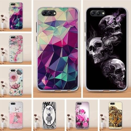 A Silicone Case For Huawei Honor 10 Case Soft Tpu Back Cover 3D Phone Case For Honor10 Case Coque Etui Full 360 Protective