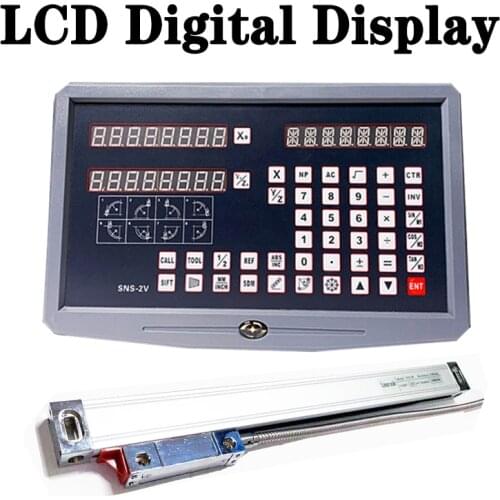 Two and three axis lathe Milling machine lcd cnc DRO Linear scale digital display electronic gate optical size digital display