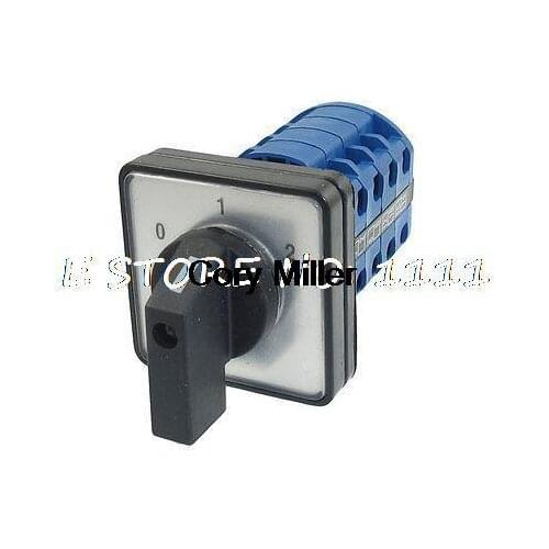 Ui660V Ith 20A 0-1-2 Positions 16 Screw Terminals Rotary Changeover Switch