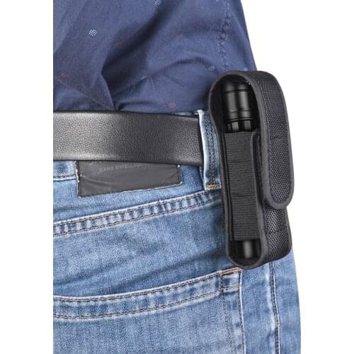 Universal Nylon Belt Flashlight Holder Holster Bag Pouch for FENIX UC30 UC35 E35 3"-5" 18650 Mini Flashlight Torchlight