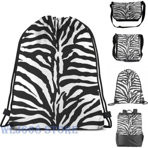 Funny graphic print shoulder Bags women ZEBRA (2) Single shoulder backpack travel for men Gym Bag