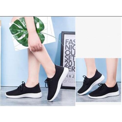 Womens Breathable Sneakers Fashion Flying Weaving Socks Shoes Sneakers Casual Shoes Student Running Shoes Sports Shoes