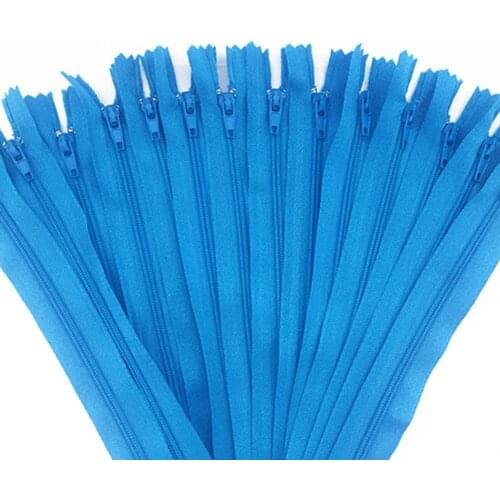 10 pieces. Blue 30cm (12inch) nylon zipper, sewer tailor, handicraft and FGDQRS