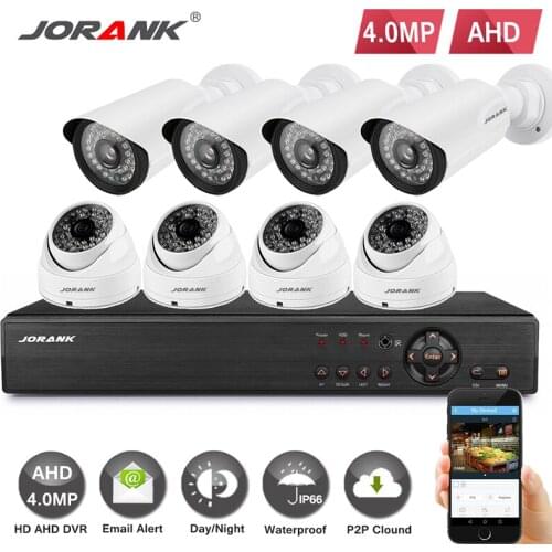 4MP AHD 8CH CCTV Systems 1080 P HDMI DVR 4.0MP 2560 * 1440 Outdoor Weatherproof CCTV Security Camera Systems CCTV Set
