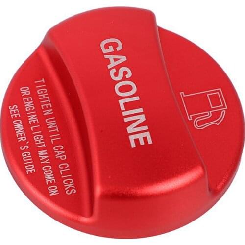 Aluminum Alloy Fuel Tank Cap Cover Trim For Bmw X1 X2 X3 X4 X5 X6 F10 F15 F16 F25 F26 F30 F34 F35 F48 F47 G30 G38(Red Gasoline)