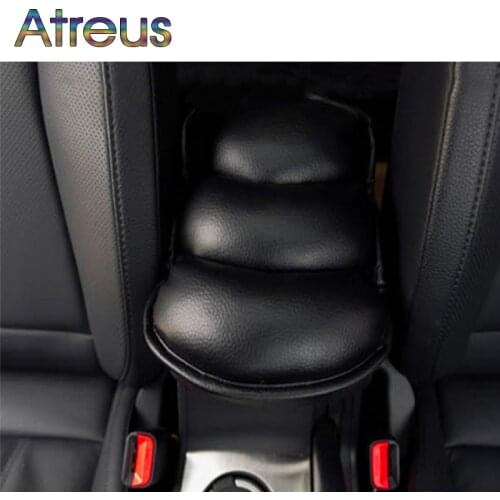 Atreus Soft PU Car Armrests Seat Cover Arm Rest Pad For Mazda 3 CX-5 Peugeot 307 206 308 407 207 508 208 406 2008 3008 5008 301