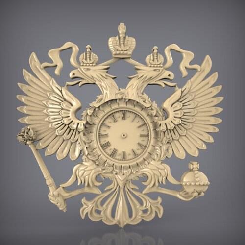 Clock STL Model for CNC Router 3D Printer Artcam Aspire Bas Relief _87