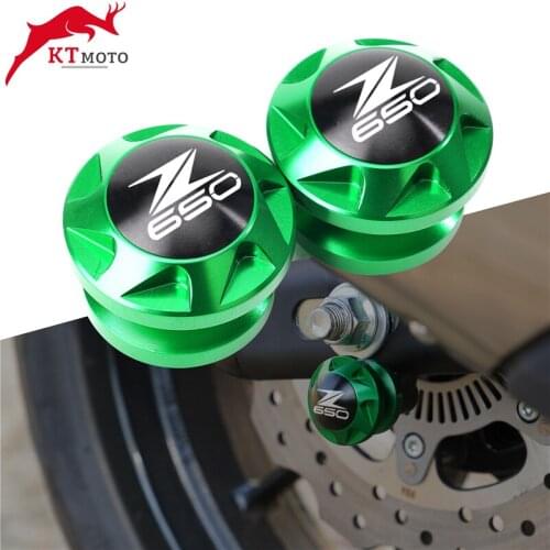 For kawasaki Z650 Z 650 2017-2020 2019 2018 8MM Motorcycle accessories CNC Aluminum Swingarm Spool Slider Stand Screws