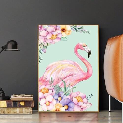 Home Decor 2019 new full diamond painting 5D Flamingo DIY Diamond embroideryAnimals Series love gift