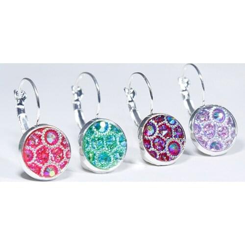 Trendy Statement Earrings 2019 Drusy Crystals Earring For Women Hanging Dangle Earrings Drop Earrings Modern Simple Jewelry