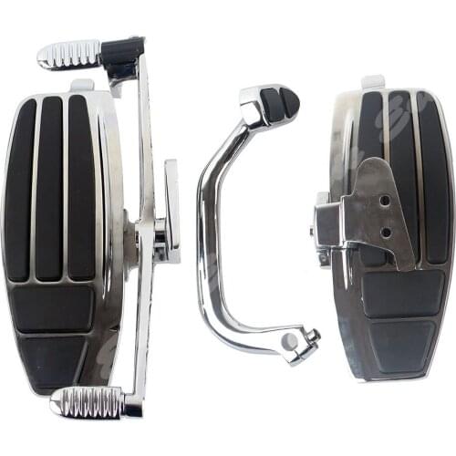 Floorboard Kit For Honda Goldwing GL1800 2001-2017 Driver Footboard New Chrome & Black