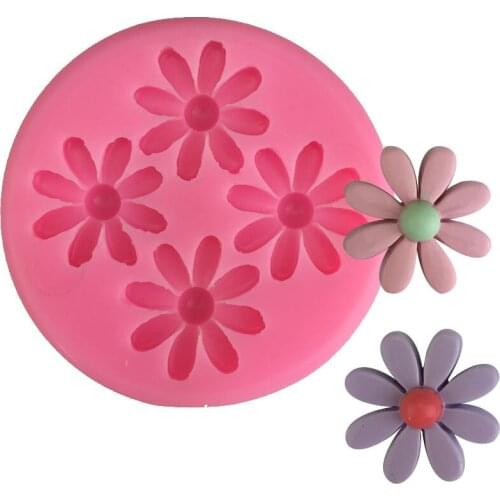 Four hole small zouju modeling fragrant gypsum food grade liquid silicone mold soap soap candle glue dropping mold baking tool