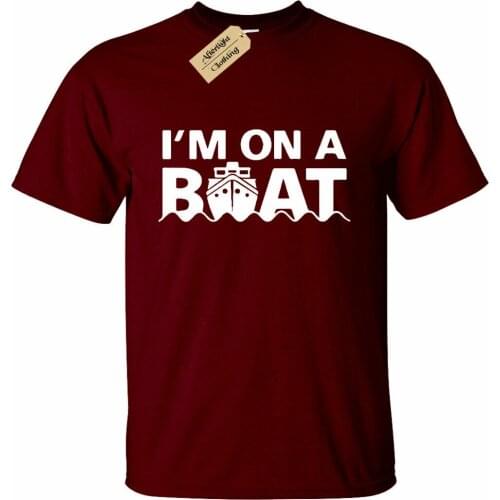 Mens I'm On A Boat Funny Boating T-Shirt Summer Sailing Cruise