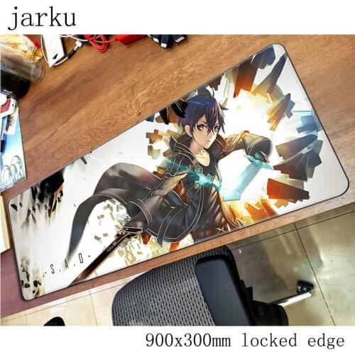 Sword Art Online mousepad gamer 900x300X3MM gaming mouse pad large best notebook pc accessories laptop padmouse ergonomic mat
