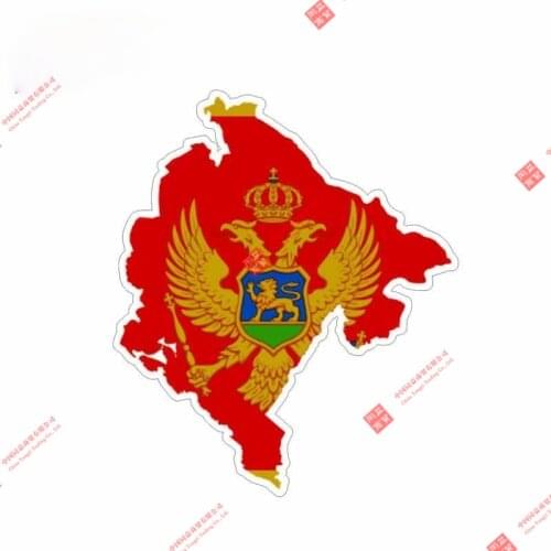 Interesting Montenegro Flag Car Stickers Car Styling PVC Vinyl Motorcycl Accessories