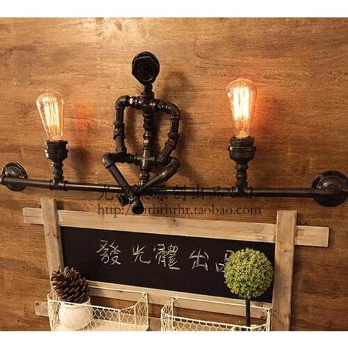 Water pipes source American Rural Nordic simple retro do old Edis set of original B original creative wall lamp section SG33