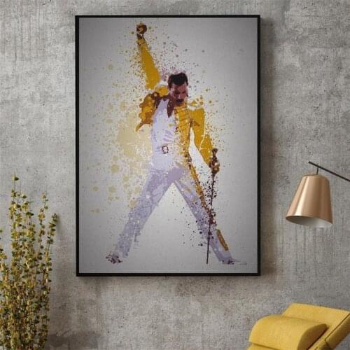 Queen Freddie Mercury Bohemian Rhapsody Canvas Painting Posters and Prints Pictures on The Wall Art Pictures Home Decorative