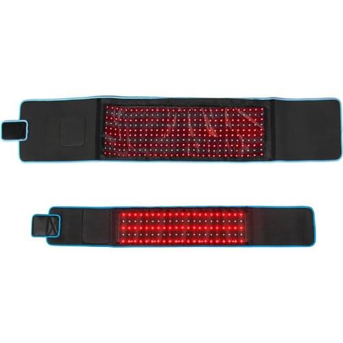 Red & Infrared Light Therapy Belt for Pain Relief Home Use Flexible Wearable Wrap Deep Therapy Massager Device for Waist