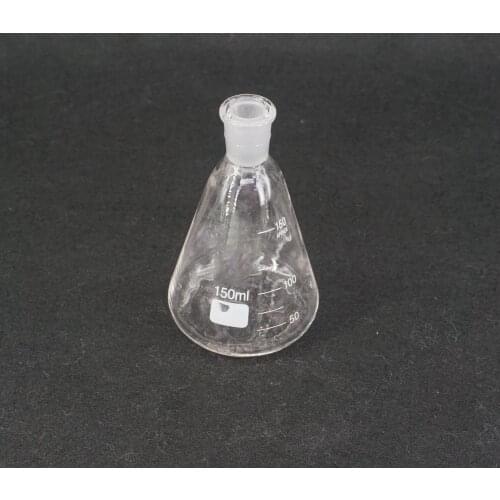 150ml Quickfit 14/23 Joint Lab Conical Flask Erlenmeyer Boro Glass Graduated
