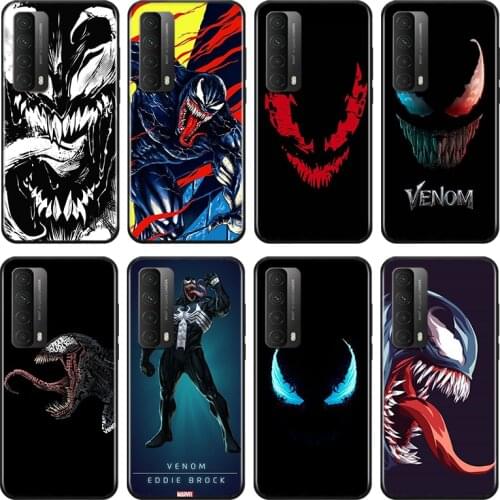 Marvel Venom Dark Hero For Huawei Y9A Y9S Y9 Y8P Y8S Y7A Y7P Y7 Y6 Y6P Y6S Y5P Y5 Prime Pro 2019 2020 Soft Phone Case