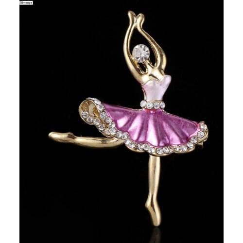 New Hot Beautiful Princess Ballerina Brooch / Exquisite rooch Corsage Brooch Pin brooch Ballet Girl Fashion Jewelry #15017