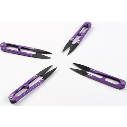 Scissors Tailor For Cross Stitch Cutting Yarn Sewing Embroidery Cutter Fabric Thread Lace DIY Purple Scissors Shears Accessory