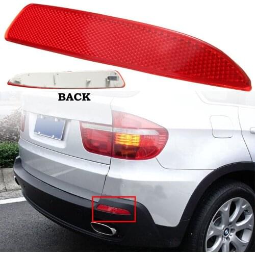 Right Side Car Rear Bumper Reflector Strip Red Lens For BMW X5 E70 2007-2013 63217158950