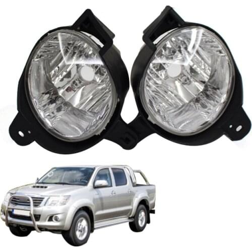 Fog Lamp With Bulb Car Lens Cover Auto Shell Fog Lampshade Lamp Light For Toyota HILUX 2008-2016 Car Accessories