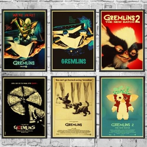 Movie Gremlins Retro Posters Home Decor Diy 5d Diamond Painting Diamond Painting Diamond Mosaic Diamond Embroidery
