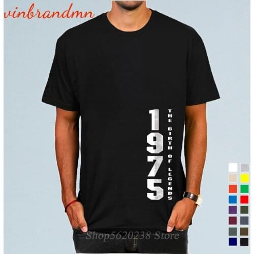 The Birth Of Legends 1975 46th Birthday Gift T-Shirt 46 Years Old Clothes Thanksgiving Day Gift Fathers Day Gift T Shirts