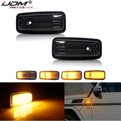 IJDM Led Dynamic Side Marker Turn Signal Light For Mercede Benz W461 W463 G500 G550 G55 G63 G65 86-02 Sequential Blinker Light