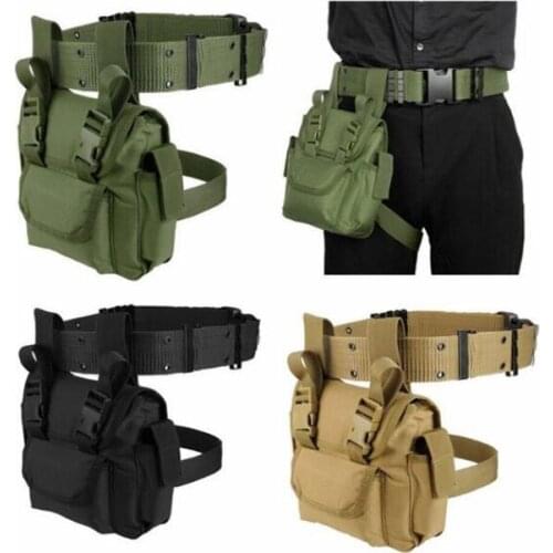 Tactical Drop Leg Pack Waist Bag Waterproof Quick Release Utility Pouch Military Tool Pack Hunting Hiking