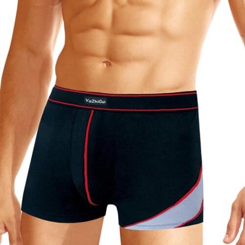 5PCS 100% Cotton Underwear Boxer Man pouch Mens New Boxers Cueca Underpants homem L XL XXL XXXL Free shipping